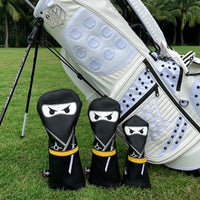 Leather Golf Club Headcover Set for Driver, Fairway, and Hybrid
