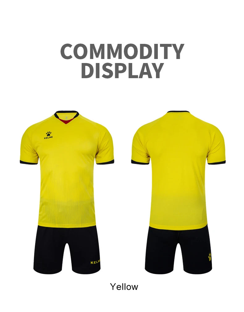 Men's Short Sleeve Polyester Soccer Jersey Tracksuit Set