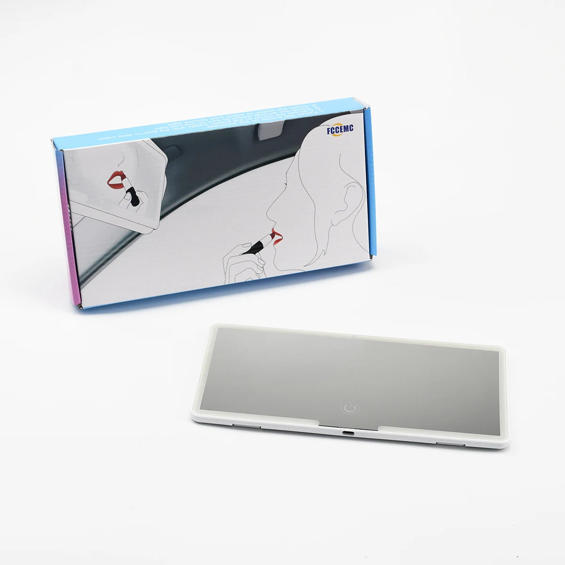 Car Interior Mirrors Sun Visor Plate LED HD Makeup Mirror for Girls Women Rechargeable Fill Light Universal Thin Vanity Mirror - Buy online at  Vibe In Cart.