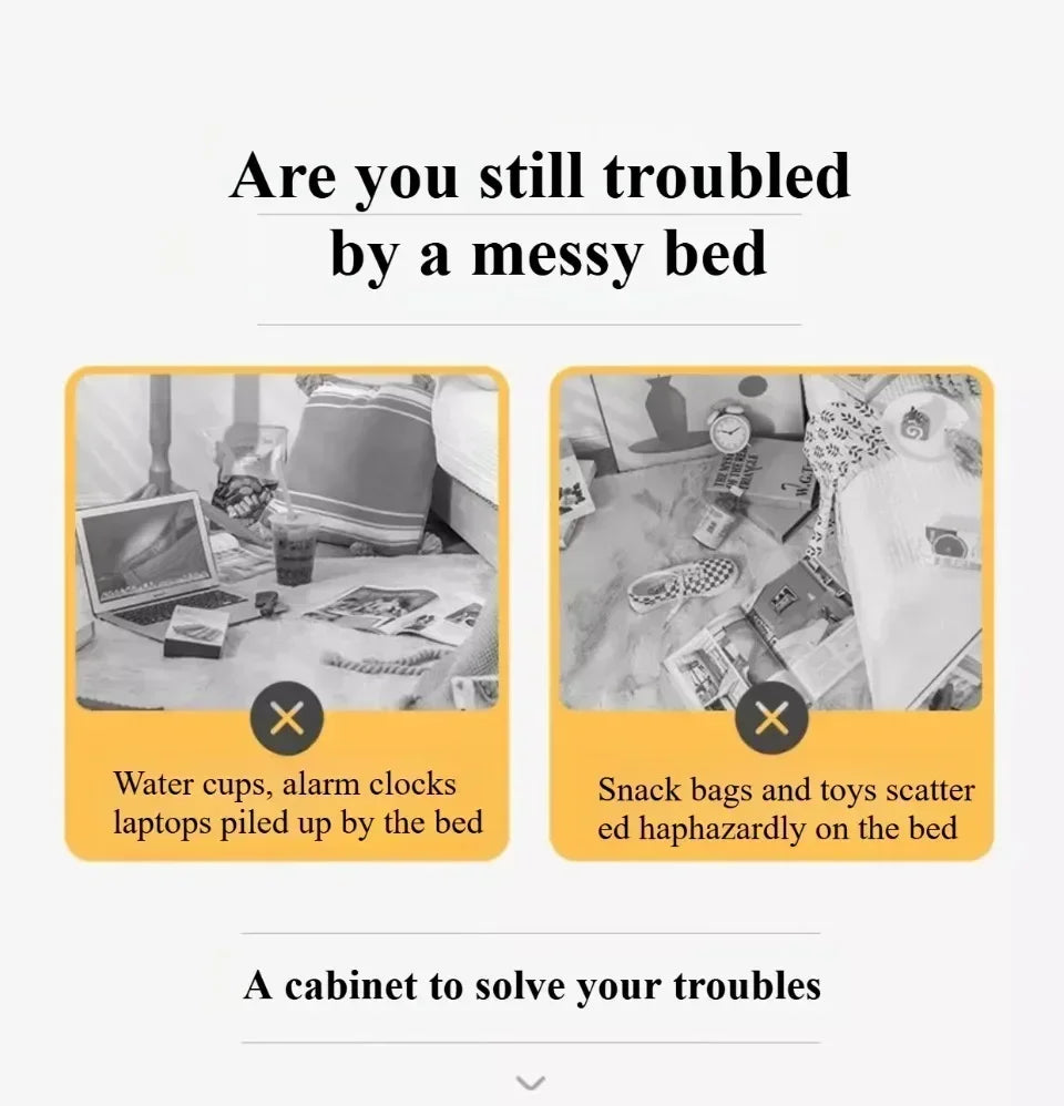 Bedside Table Bedroom Small-scale Simple Storage Rack High-capacity Modern Simple Storage Cabinet Multi Layer Storage Lockers - Buy online at  Vibe In Cart.