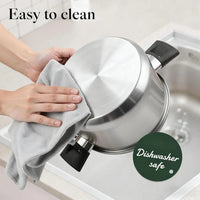 Steel Cookware Set, 14Piece Pots and Pans Set, Kitchen Cookware Set with StayCool Handle, NonToxic, Dishwasher Safe amp Compatib - Buy online at  Vibe In Cart.