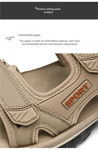 Sandals men summer fashion new style outdoor wear soft sole wear-resistant anti slip anti odor breathable dual-use beach sandals - Buy online at  Vibe In Cart.