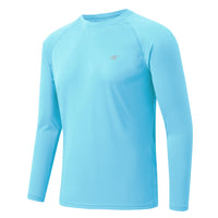 Men UPF 50+ Long Sleeve T-Shirt, Rash Guard Breathable Tops, Pullover Shirt for Sport Fishing Hiking Workout Outdoor Beach - Buy online at  Vibe In Cart.