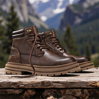 New Autumn Winter Men High Top Shoes Fashion Motorcycle Boots Outdoor Leisure Ankle Boots Comfortable Man Lace-Up Botas Sneakers - Buy online at  Vibe In Cart.