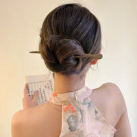 Vintage Wood Hair Sticks Pins Hairwear Hairpins Head Pins DIY Handmade Wooden Head Jewelry Hair Accessories Ornaments for Women - Buy online at  Vibe In Cart.