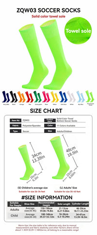 Loogdeel Football Sports Socks Long Knee Cotton Solid Color Kids Legging Stockings Soccer Baseball Ankle Adults Children Socks - Buy online at  Vibe In Cart.