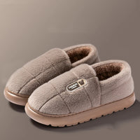Men's slippers Winter Solid Color Wrap Heels Plush Slippers Non-slip Warm Women Men Home Casual Cotton Shoes Big Size 50 51 - Buy online at  Vibe In Cart.