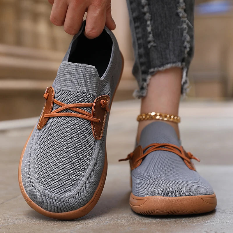 Women's Wide Footed Mesh Loafers Minimalist Fashionable Khaki Style Shoes Breathable Slip on  Barefoot Sneakers Design for Women - Buy online at  Vibe In Cart.