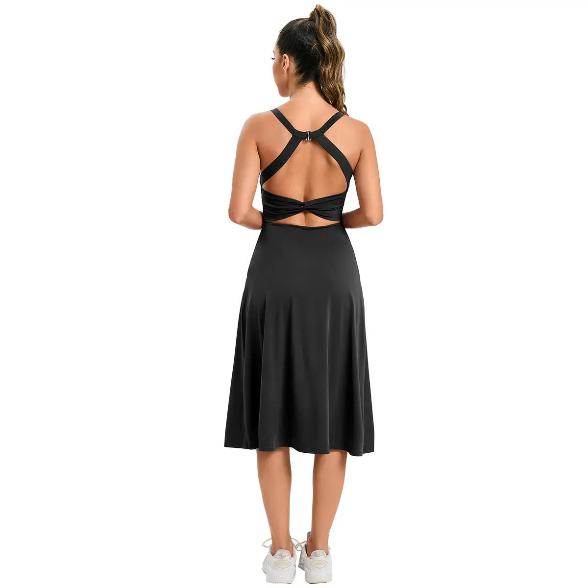 Women Tennis Dress  One Piece Gym Sports Fitness Yoga Casual Skirt Outdoor Golf Suit Badminton Dress Women Sportswear