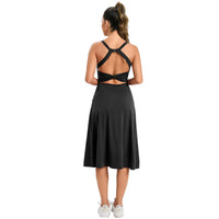 Women Tennis Dress  One Piece Gym Sports Fitness Yoga Casual Skirt Outdoor Golf Suit Badminton Dress Women Sportswear