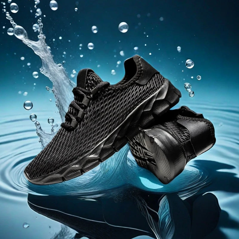 YRZL Men's White Sneakers Breathable Casual Shoes Outdoor Non-Slip Mesh Loafers Walking Lightweight Slip on Male Tennis Shoes - Buy online at  Vibe In Cart.