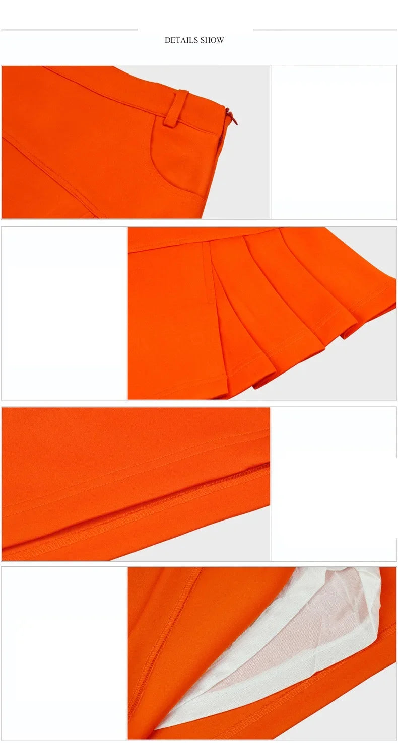 TTYGJ Golf Tennis Skirt for Women Pleated Golf Skirt Ladies High Waist Korean Athletic Skort A-lind Pantskirts with Inner Shorts