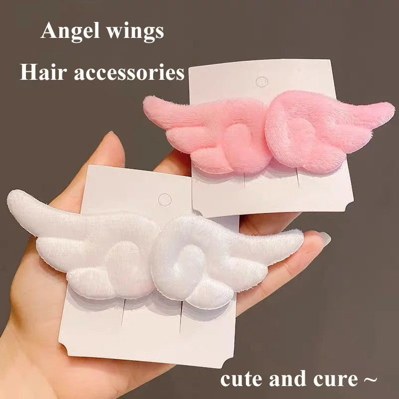 Super Cute Angel Wing Plush Hairpin Children Girl Hair Clip Accessories Barrettes Hairgrip Headdress Headwear Hairclip Ornaments - Buy online at  Vibe In Cart.