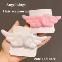 Super Cute Angel Wing Plush Hairpin Children Girl Hair Clip Accessories Barrettes Hairgrip Headdress Headwear Hairclip Ornaments - Buy online at  Vibe In Cart.