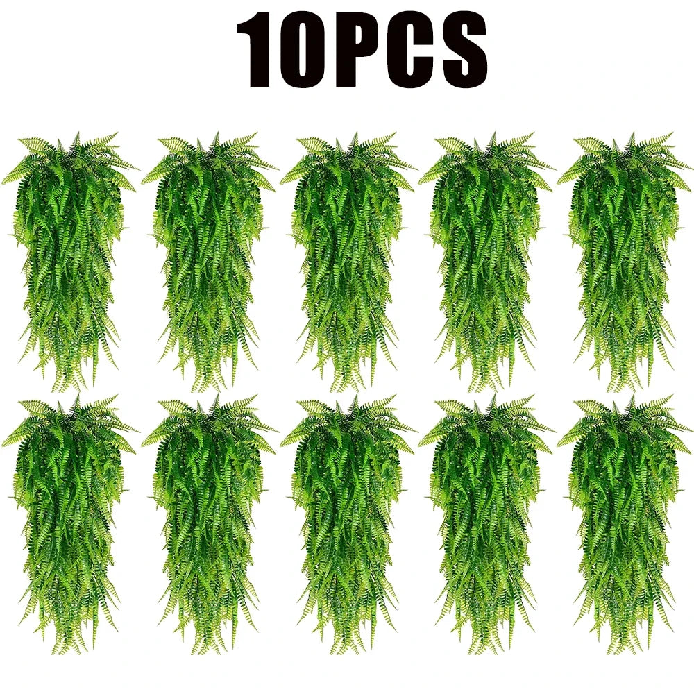 Artificial Fern Grass Persian Leaves Hanging Vines Simulation Greenery Home Decor Lifelike Indoor Plants Wall Room Decoration - Buy online at  Vibe In Cart.