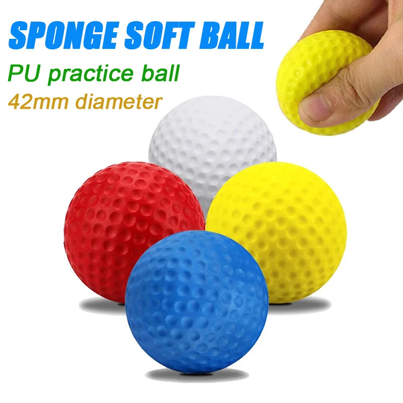 10pcs PU Foam Solid Sponge Soft Indoor Golf Practice Ball 4.2cm Children's Stress Relief Kneading Toy Golf Contact Accessories - Buy online at  Vibe In Cart.