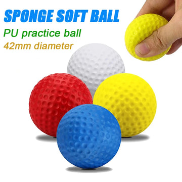 10pcs PU Foam Solid Sponge Soft Indoor Golf Practice Ball 4.2cm Children's Stress Relief Kneading Toy Golf Contact Accessories - Buy online at  Vibe In Cart.