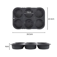 Hamburger Baking Mold Silicone mould Food Grade Bread Bun Baked Plate Non-Stick cake Pan Home Kitchen Bakeware BPA Free - Buy online at  Vibe In Cart.