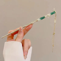 Elegant Chinese Style Hair Clip Tassel Hair Stick Traditional Floral Design Hairstyle Accessory Women Jewelry Hairpin Hairneedle - Buy online at  Vibe In Cart.