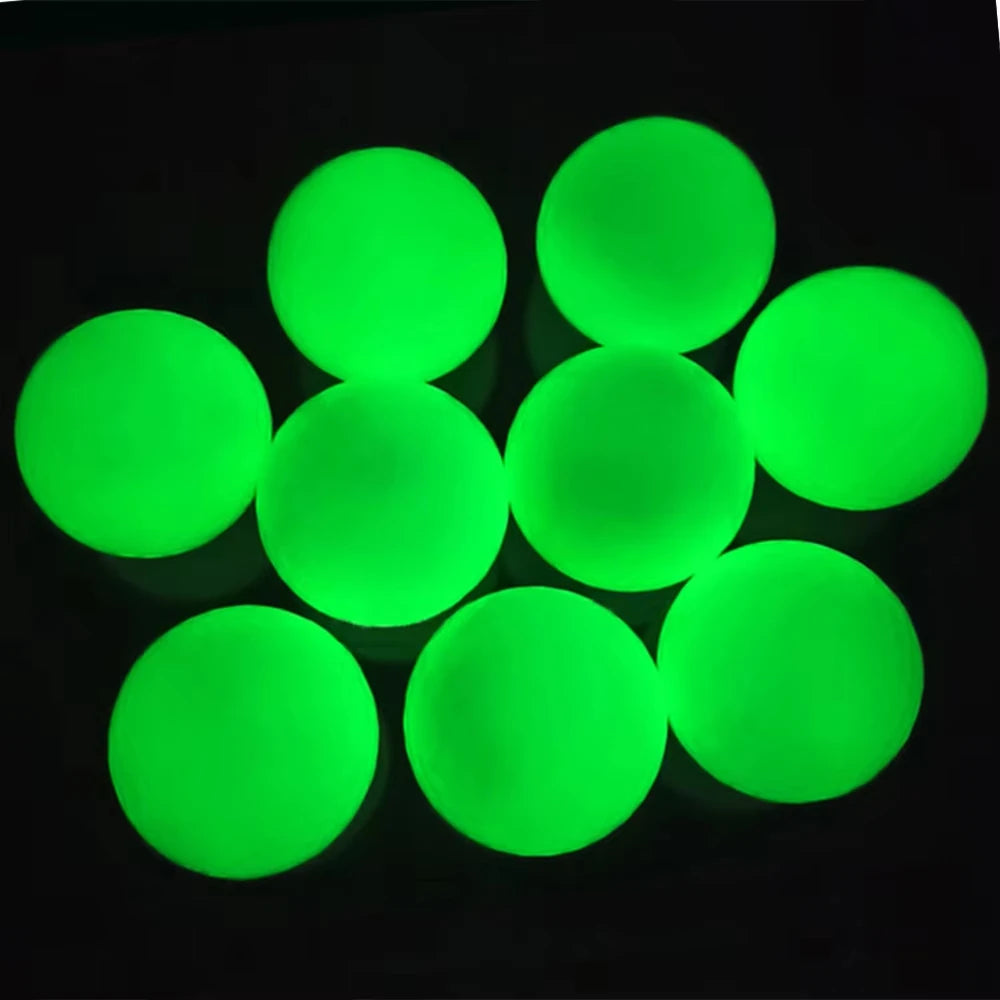Golf Balls That Absorb Light And Glow In Dark, 10 Pack
