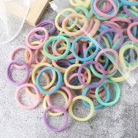 Women's Elastic Hair Bands, 4cm, Polyester, Set of 50