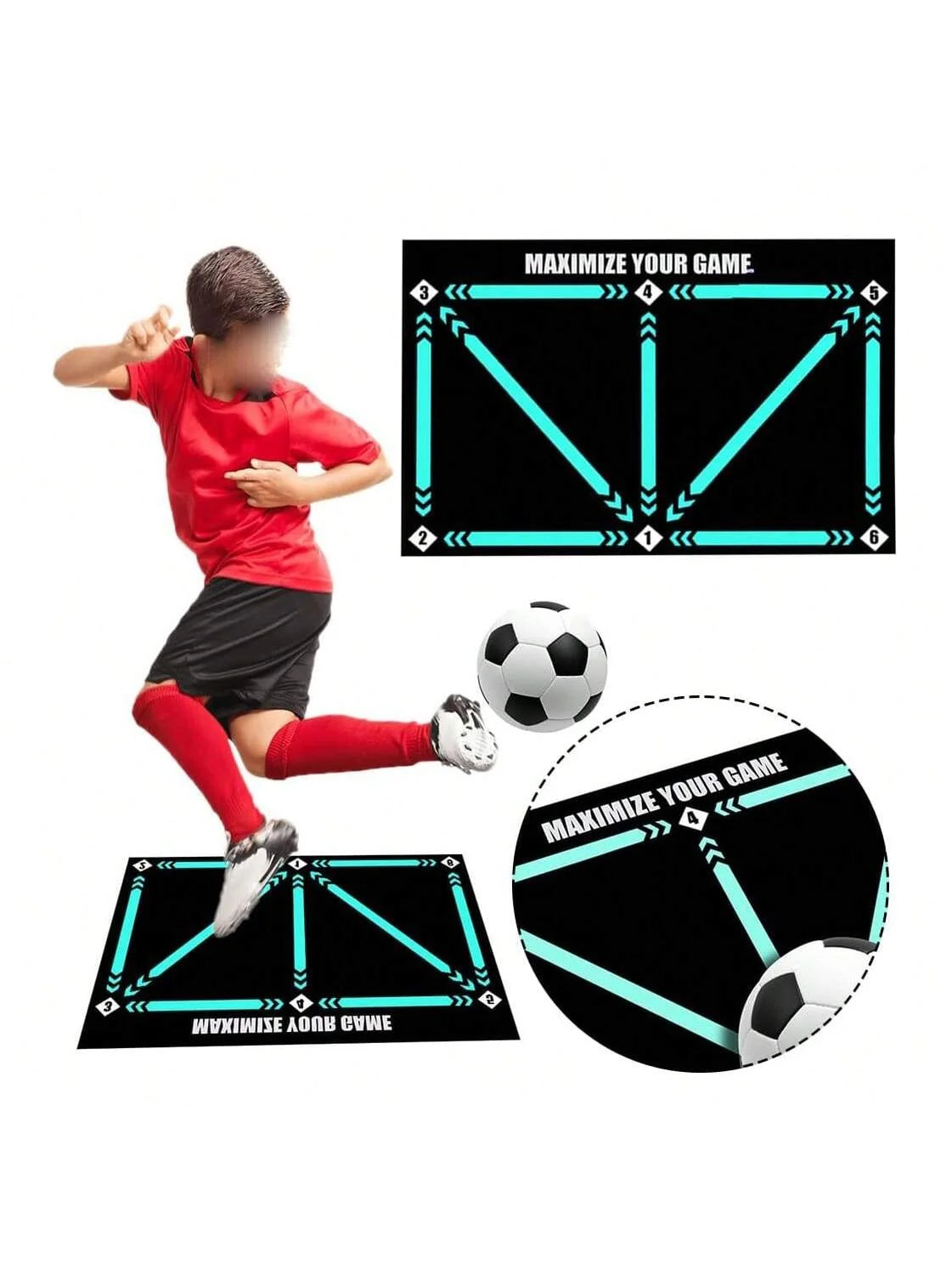 Thick Soccer Training Mat 60x90cm Durable Non-Slip Foldable For Kids Adults Indoor Outdoor Football - Buy online at  Vibe In Cart.