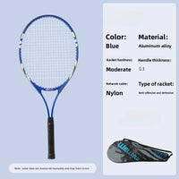 Tennis Racket 27 Inch Aluminum Alloy Racket Beginner Training Adult Outdoor Sports Ultra Light Tennis Racket - Buy online at  Vibe In Cart.