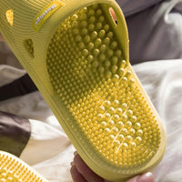 Summer Slippers for Men PVC Massage Non Slip Solid Color Comfortable Durable Bathroom Shoes Cool Pool - Buy online at  Vibe In Cart.