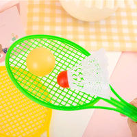 Children Mini Badminton Tennis Racket with Two Balls Plastic Parent-child Physical Exercise Baby Ball Games Summer Gifts TMZ - Buy online at  Vibe In Cart.