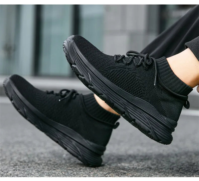 Men's Breathable Lace-Up Casual Sneakers With EVA Insole And Cotton Lining