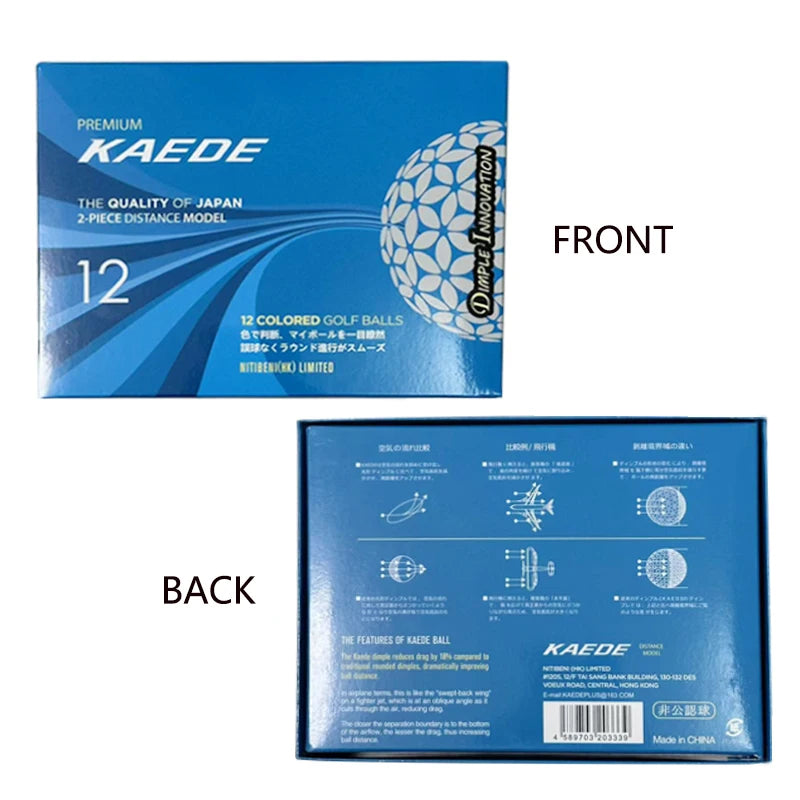 Set of 12 Two-Piece Distance Golf Balls for Women