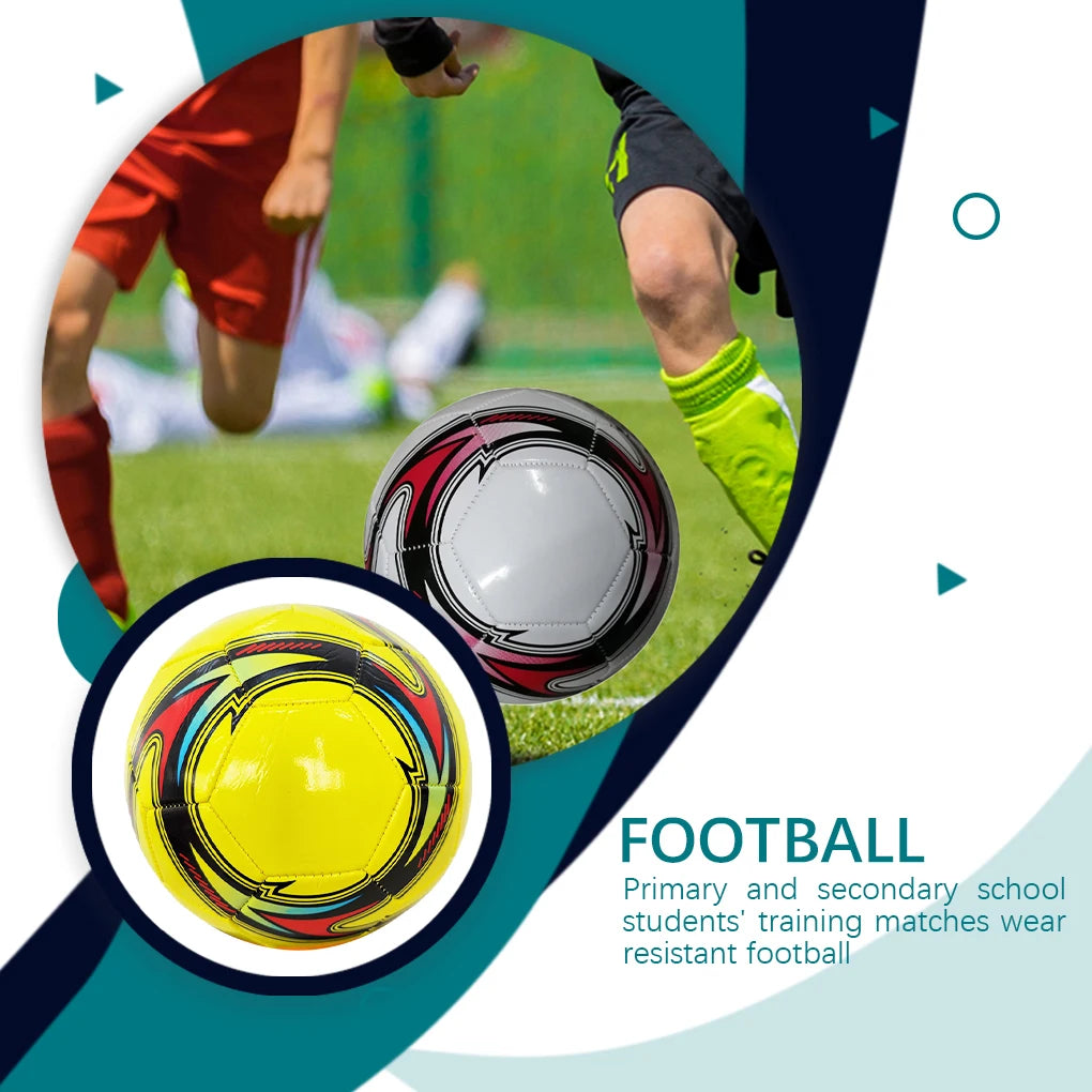 PU Leather Machine-stitched Football Ball Competition Soccer Balls Pressure Proof Size 5 Portable Sports Accessories Red White - Buy online at  Vibe In Cart.