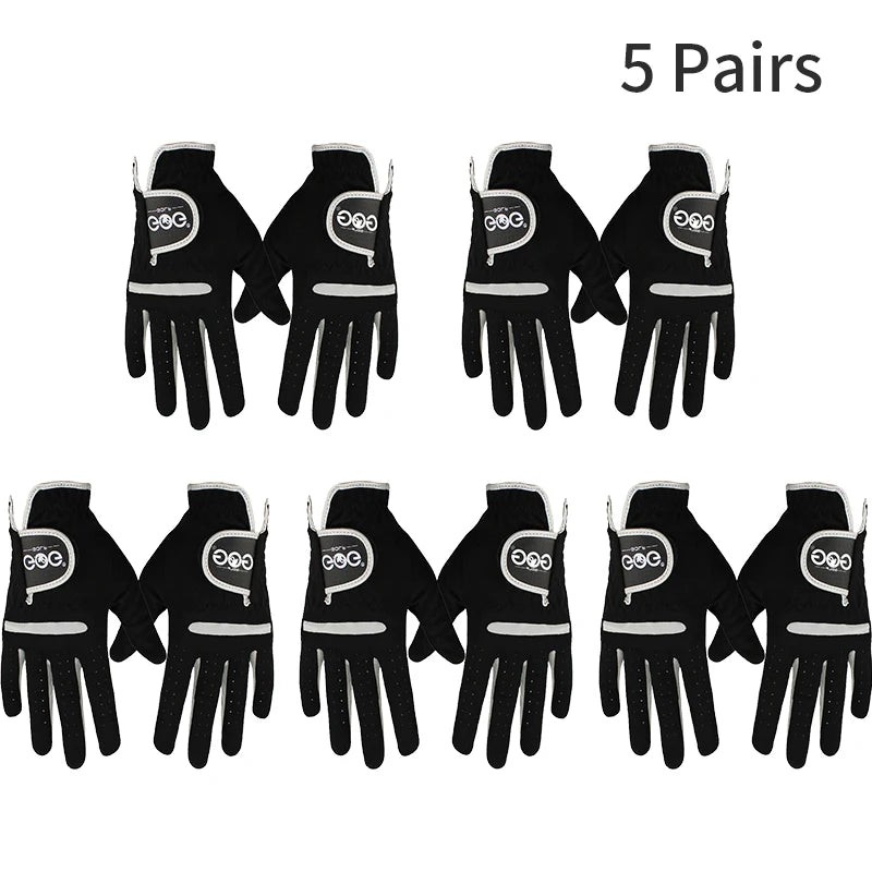 1 Pcs Men's Golf Glove Left Hand Right Hand Micro Soft Fiber Breathable Golf Gloves Men Color Black Brand GOG - Buy online at  Vibe In Cart.