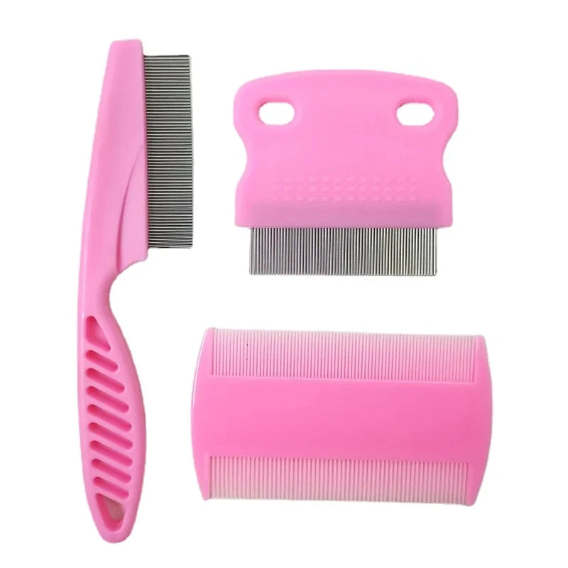 Flea Comb Cat Grooming Comb Set 3 Pcs/set Removes Mucus and Crust Small Lice Flea Combs Cats Supplies Pet Comb - Buy online at  Vibe In Cart.