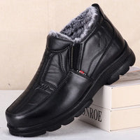 Shoes for Men 2023 Winter Fashion Non-slip Cotton Shoes Men's Thickened Leather Waterproof Casual Snow Boots Zapatillas Hombre - Buy online at  Vibe In Cart.