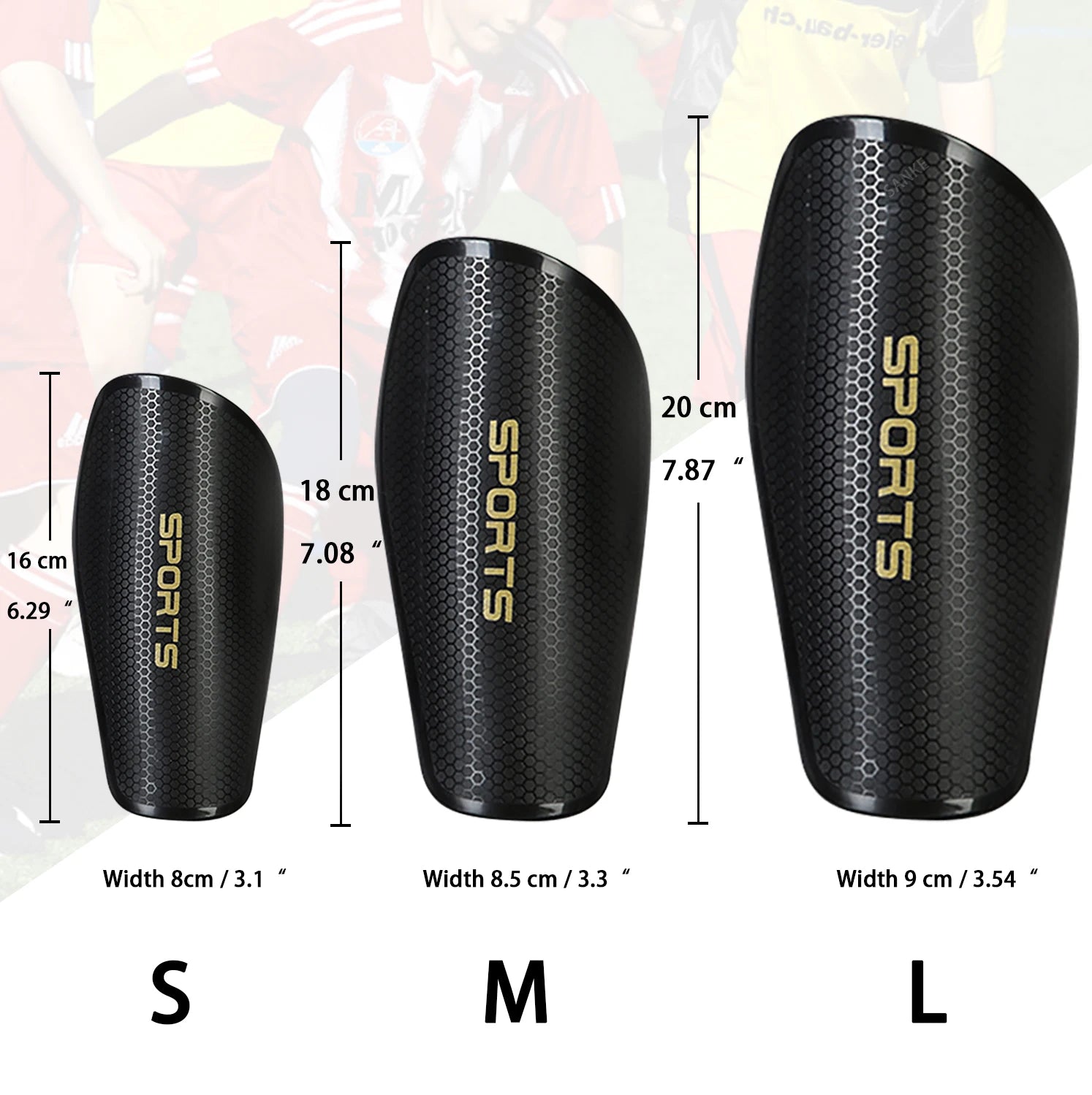 Sanke 1 Pair Soccer Football Shin Guard Teens Socks Pads Professional Shields Legging Shinguards Sleeves Protective Gear - Buy online at  Vibe In Cart.
