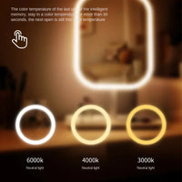 NEW 3 Colors Dimmable Lights Rechargeable LED Vanity Mirror Touch Control Makeup Mirror for Home Travel Portable Cosmetic - Buy online at  Vibe In Cart.