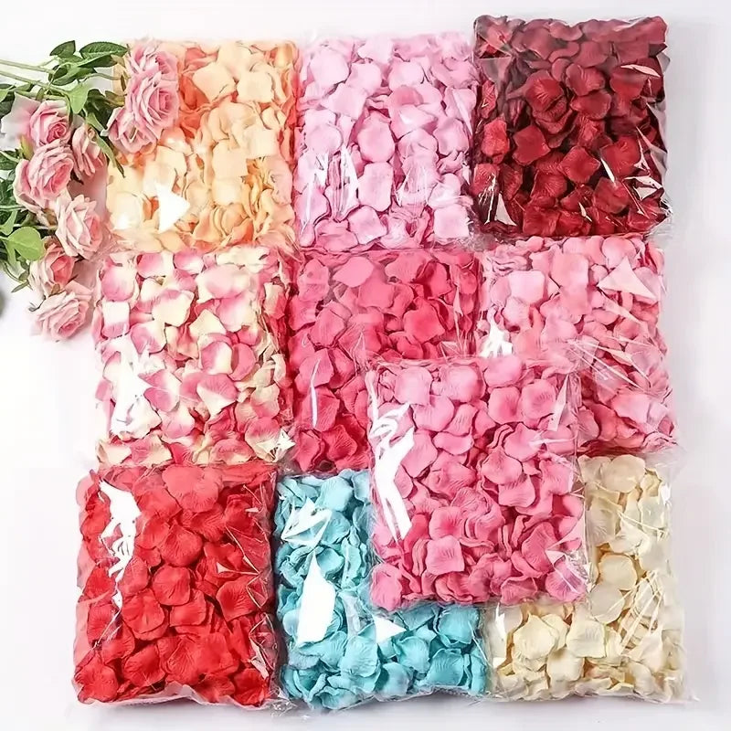 Multicolor Artificial Fake Rose Red Roses Silk Fake Flowers Petals for Valentine's Day Wedding Party Favors Romantic Decoration - Buy online at  Vibe In Cart.