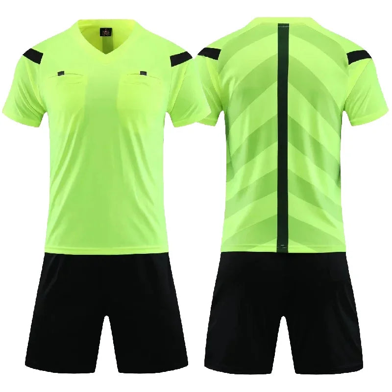 Professional Men Referee Uniforms Soccer Men Football Jerseys Shorts Shirts Suit Pocket Tracksuits V-neck Judge Sportswear - Buy online at  Vibe In Cart.
