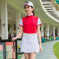 TTYGJ Golf Tennis Skirt for Women Pleated Golf Skirt Ladies High Waist Korean Athletic Skort A-lind Pantskirts with Inner Shorts