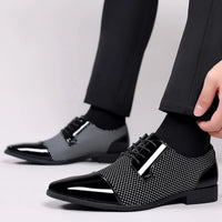 Men's Dress Shoes Classic Lace-up Formal Oxfords Modern Tuxedo Business Casual Scale Pattern Comfort Formal Shoes for Men - Buy online at  Vibe In Cart.
