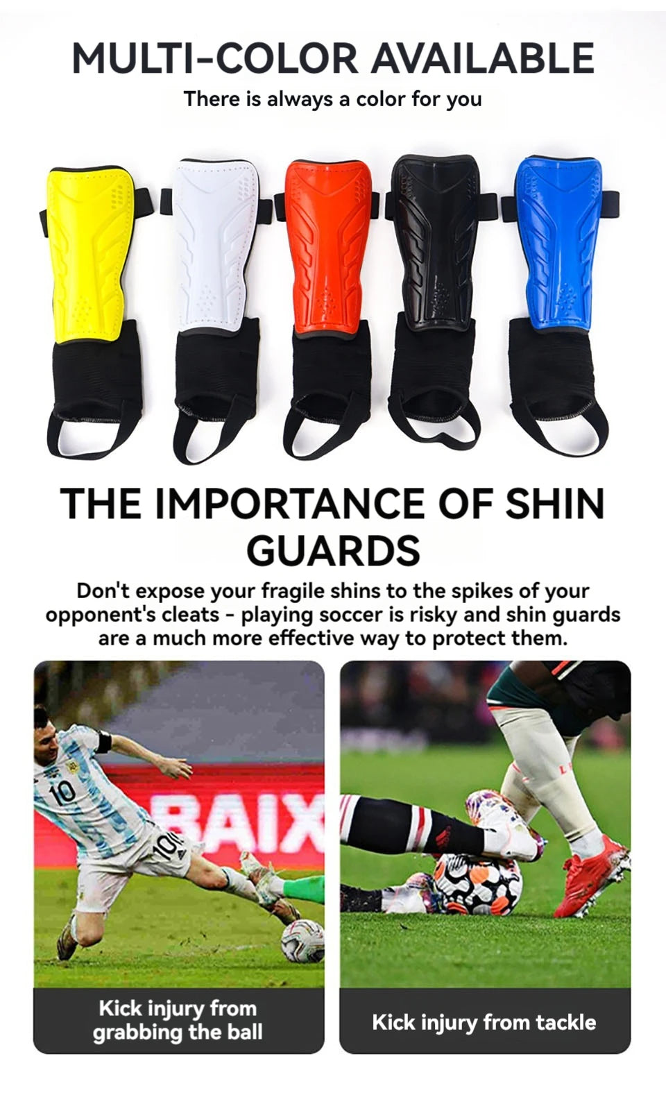 Impact Resistant Football Shin Pads with EVA and PP Material