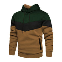 2025 New Men's Patchwork Hoodie Outdoor Casual Sportswear Street Fashion Men's Fleece Thermal Hooded Sweatshirt Fall Winter Coat - Buy online at  Vibe In Cart.