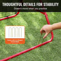 VEVOR 39X39FT Soccer Rebounder Rebound Net Portable Football Training Gifts Adjustable Angles Goal Net Aids & Equipment - Buy online at  Vibe In Cart.
