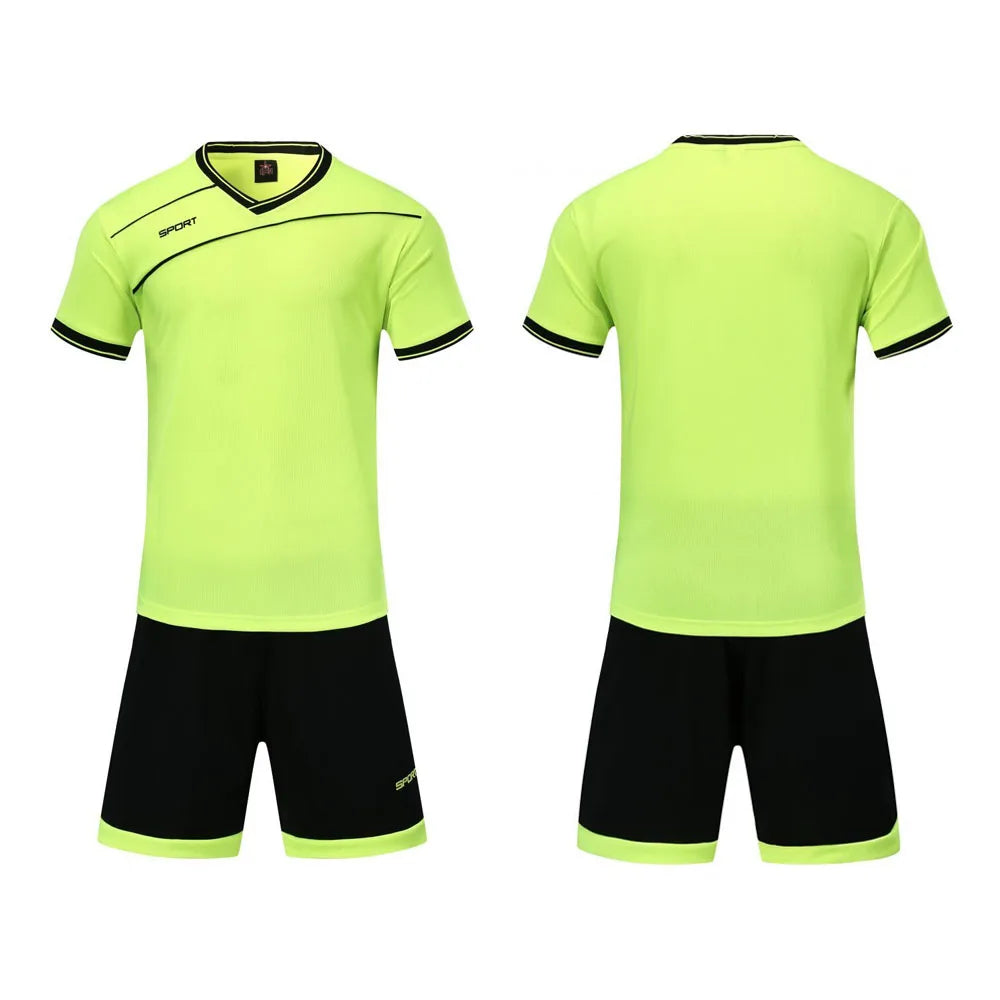Customizable Unisex Soccer Jersey and Shorts Kit for Adults
