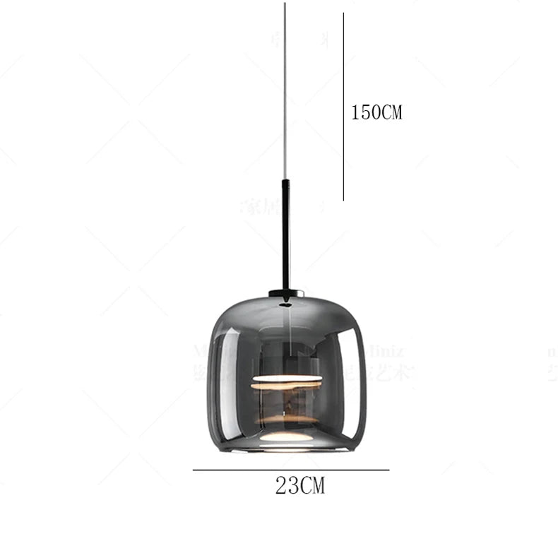 Assembly Required Dimmable Cord Pendant Lights for Living Room