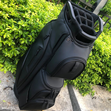 ASL GOLF OEM Brand Custom logo Black Tour Staff Golf Bags Pu Leather Waterproof Golf Bag for  with 14 - Buy online at  Vibe In Cart.