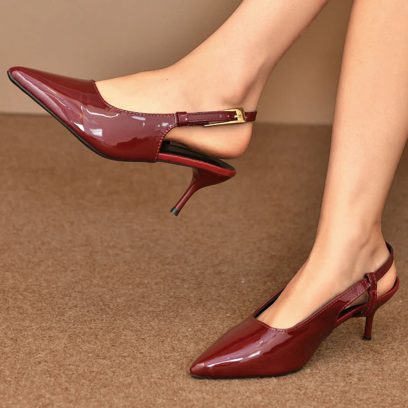 2026 New Summer Pointed Toe Women Sandals Fashion Singbacks Mules Shoes Ladies Elegant Thin Heel Stripper Party Sandalias - Buy online at  Vibe In Cart.