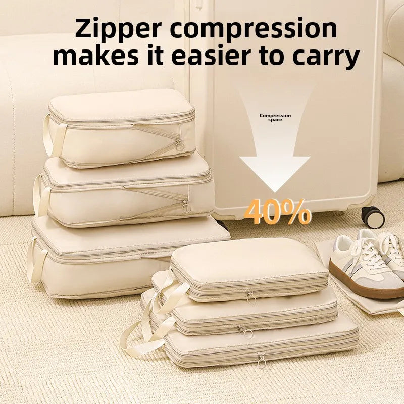 Travel Compression Packing Cubes 4-Piece Set Waterproof