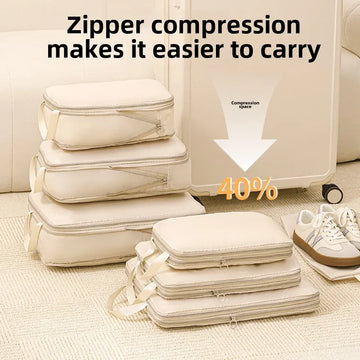 Travel Compression Packing Cubes 4-Piece Set Waterproof